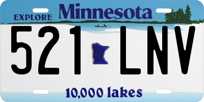 MN license plate 521LNV