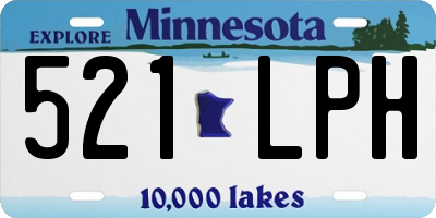 MN license plate 521LPH