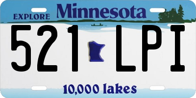 MN license plate 521LPI