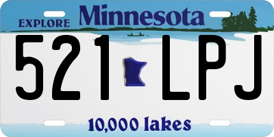 MN license plate 521LPJ