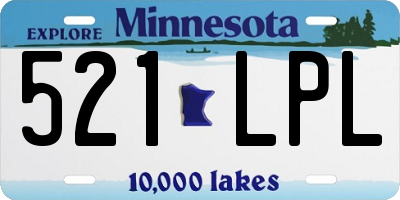 MN license plate 521LPL