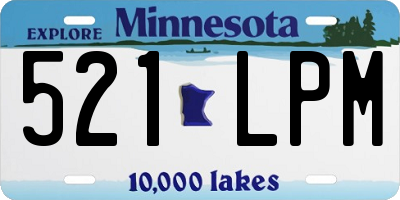 MN license plate 521LPM