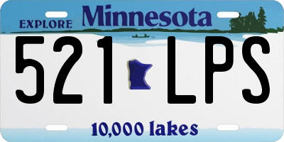 MN license plate 521LPS