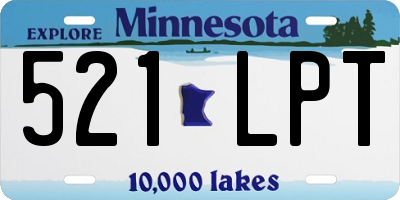 MN license plate 521LPT