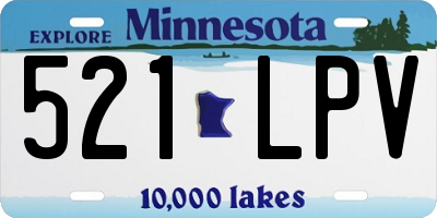 MN license plate 521LPV