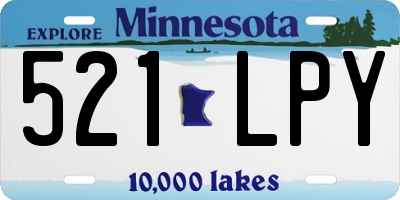MN license plate 521LPY