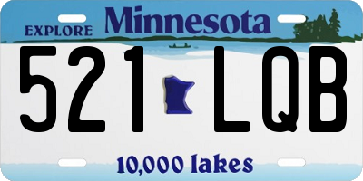 MN license plate 521LQB