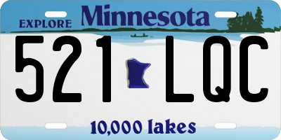 MN license plate 521LQC