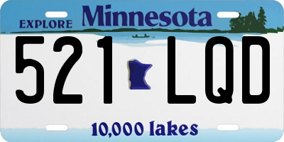 MN license plate 521LQD