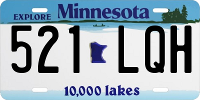 MN license plate 521LQH
