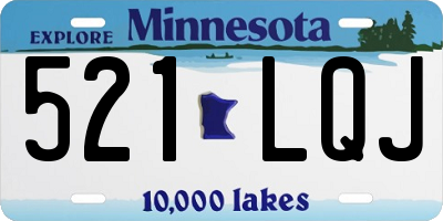 MN license plate 521LQJ