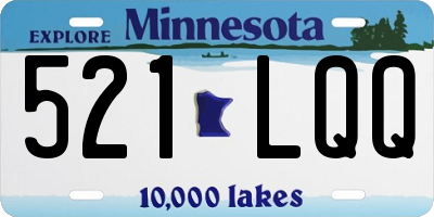 MN license plate 521LQQ