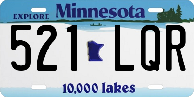 MN license plate 521LQR