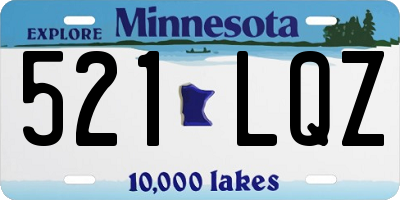 MN license plate 521LQZ