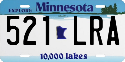MN license plate 521LRA
