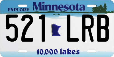 MN license plate 521LRB