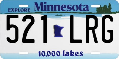 MN license plate 521LRG