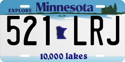 MN license plate 521LRJ