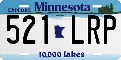 MN license plate 521LRP