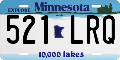 MN license plate 521LRQ