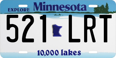 MN license plate 521LRT