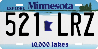 MN license plate 521LRZ