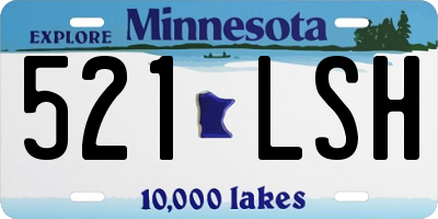 MN license plate 521LSH