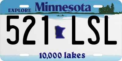 MN license plate 521LSL