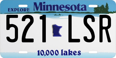 MN license plate 521LSR