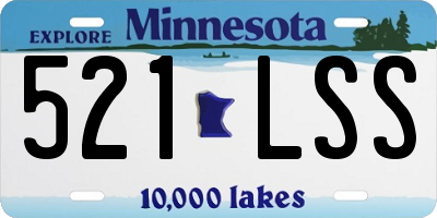 MN license plate 521LSS