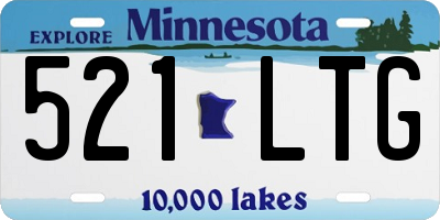 MN license plate 521LTG