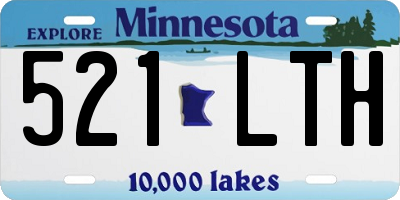 MN license plate 521LTH