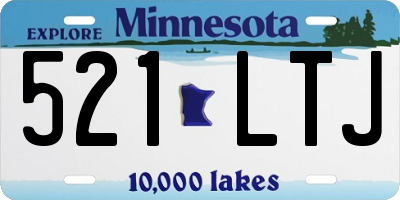 MN license plate 521LTJ