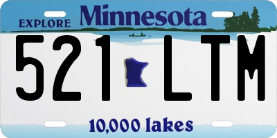 MN license plate 521LTM