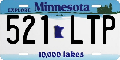 MN license plate 521LTP