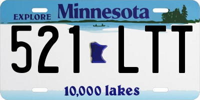 MN license plate 521LTT