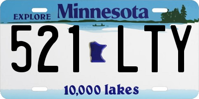 MN license plate 521LTY