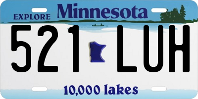 MN license plate 521LUH