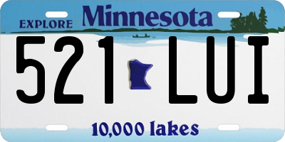 MN license plate 521LUI
