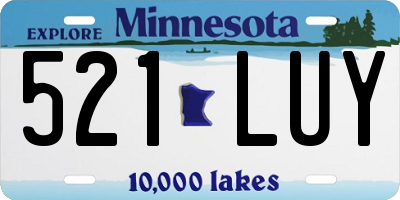 MN license plate 521LUY