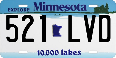 MN license plate 521LVD