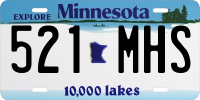 MN license plate 521MHS