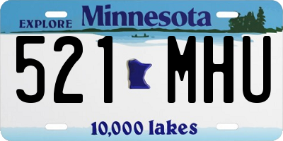 MN license plate 521MHU