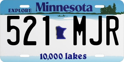 MN license plate 521MJR