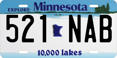 MN license plate 521NAB