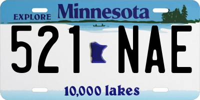 MN license plate 521NAE