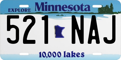 MN license plate 521NAJ