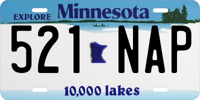 MN license plate 521NAP