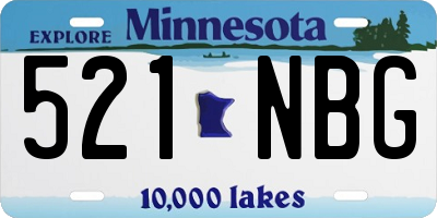 MN license plate 521NBG