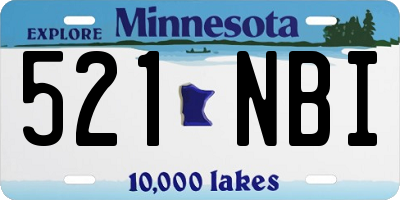 MN license plate 521NBI